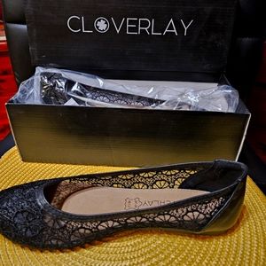 NWT Cloverleaf women's size 8 1/2 Black Lace shoe